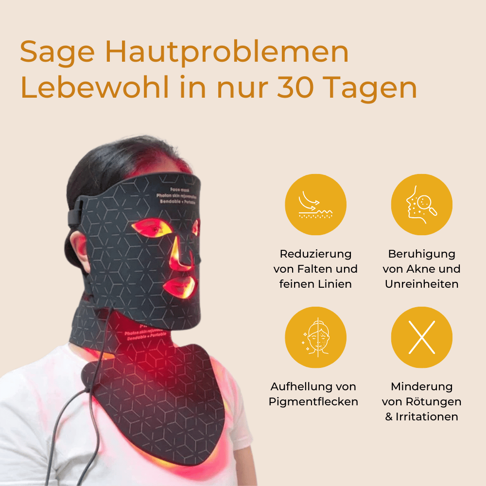 LumiShine Pro - LED Lichttherapie Maske